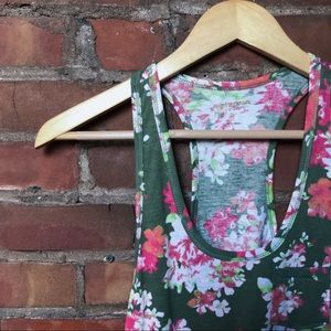 NWOT Botanical Fringed Crop Top in Green | Size XS